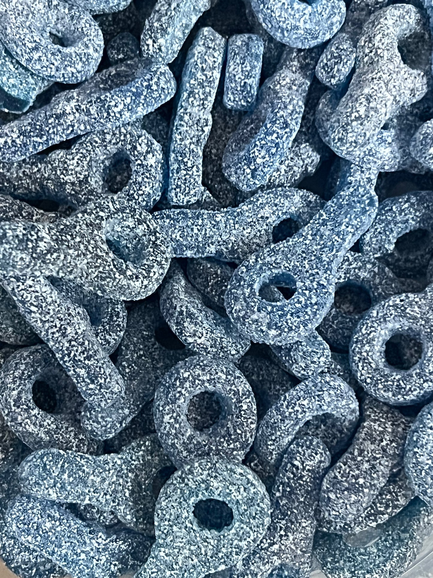 Tétines bleues framboise sucrées - 100G