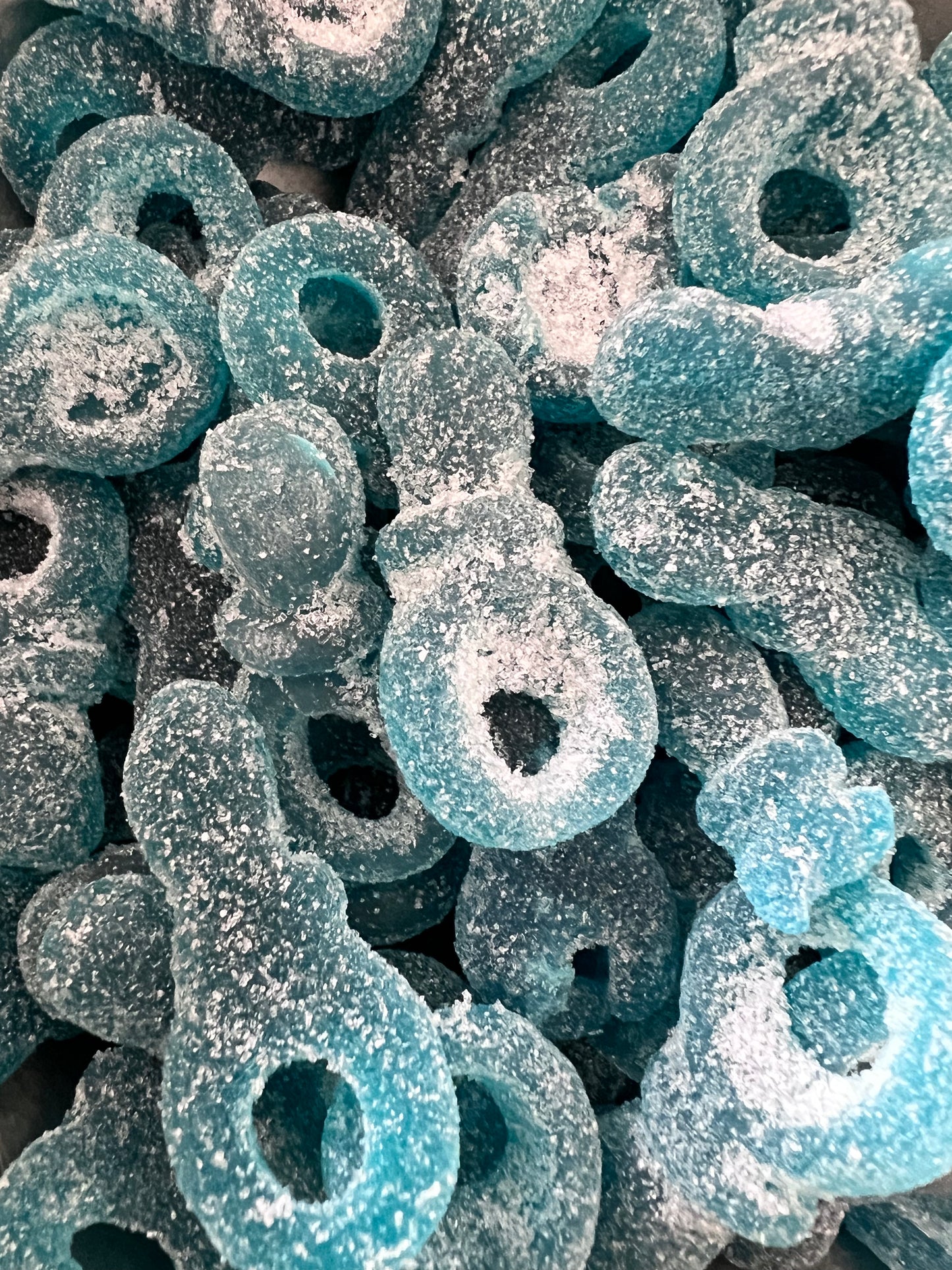 Tétines bleues framboise sucrées - 100G