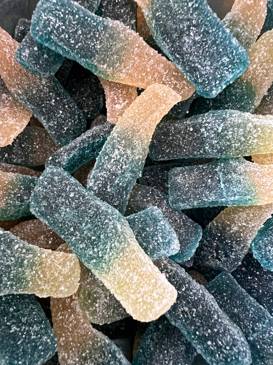 Bouteilles framboise sucrées - 100G